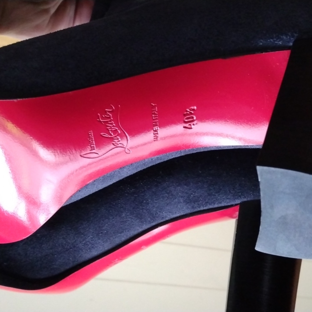 CHRISTIAN LOUBOUTIN SUEDE BOOTS SZ.40 1/2 - Picture 8 of 11